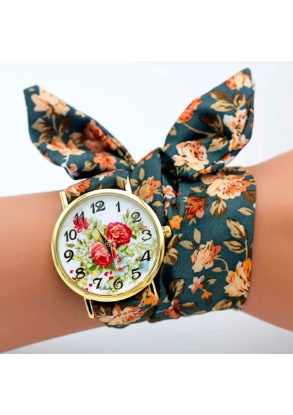 Hks 01 Shsby Marka Benzersiz Bayanlar Çiçek Kumaş Kol Saati Moda Kadın Elbise Izle Yüksek Kaliteli Kumaş Izle Tatlı Kızlar Bilezik Izle (Yurt Dışından) fırsatları