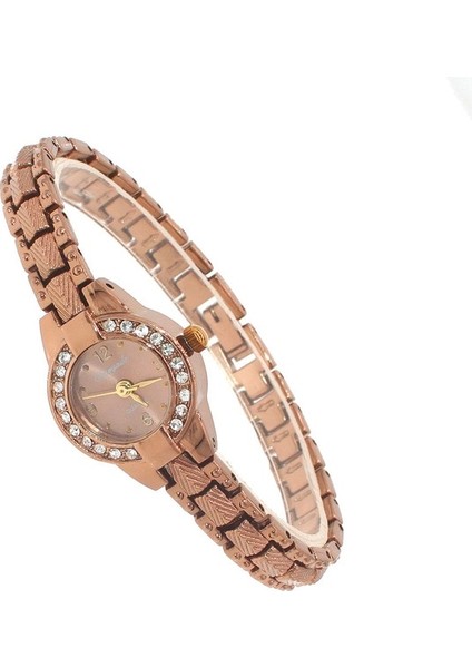 Kahve Yeni Sevimli Kadın Bilezik Izle Mujer Altın Relojes Küçük Kadran Kuvars Izle Popüler Kol Saati Kadın Bayanlar Zarif Saatler (Yurt Dışından)