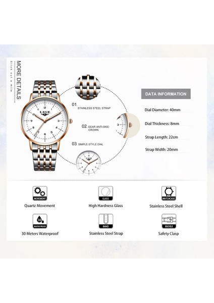 M Gül Altın Beyaz En Lüks Marka Lıge Bayan Izle Moda Bayanlar Yaratıcı Çelik Kadın Bacelet Izle Kadın Su Geçirmez Saat Relogio Feminino (Yurt Dışından) fırsatları