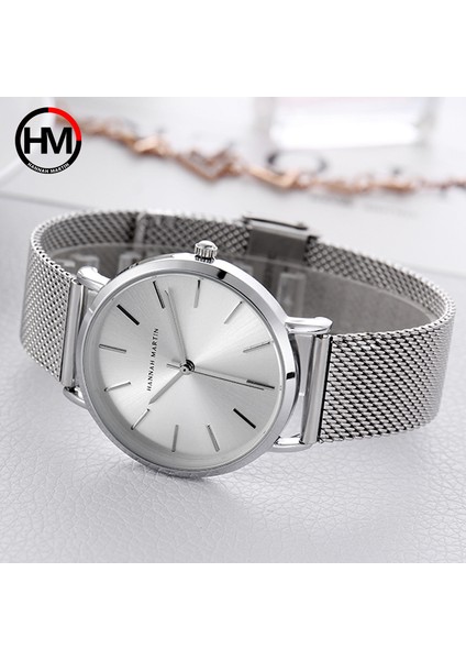 Gül Altın Kadın Bilezik Izle Lüks Marka Kuvars Bayan Elbiseler Bilek Saatler Gümüş Çelik Hasır Kadın Izle 36MM Su Geçirmez Saat Xfcs (Yurt Dışından)