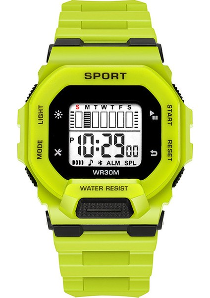 Sarı Yeni Çocuk Elektronik Saat Gençlik G Spor Şok Su Geçirmez Büyük Kadran Dijital Kol Saati Erkek ve Kız Öğrenciler Için (Yurt Dışından)