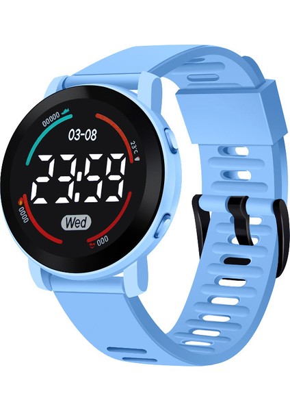 Siyah M6 Unisex Spor Dijital Saat Erkekler Kadınlar Için Erkek Kız Moda Su Geçirmez Elektronik Saatler Nefes LED Kol Saati Hediyeler (Yurt Dışından) fiyatları
