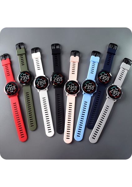 Siyah M6 Unisex Spor Dijital Saat Erkekler Kadınlar Için Erkek Kız Moda Su Geçirmez Elektronik Saatler Nefes LED Kol Saati Hediyeler (Yurt Dışından) indirimleri