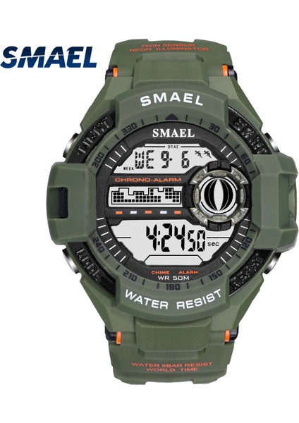 Bluered Erkekler Saatler Spor Askeri Smael Saatler Erkekler Su Geçirmez LED Spor Relogio MASCULINO1516B Yeni Dijital Saatı Askeri Ordu (Yurt Dışından) fiyatları