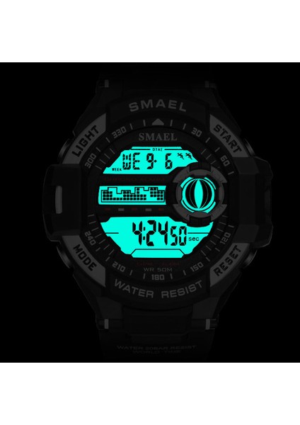 Bluered Erkekler Saatler Spor Askeri Smael Saatler Erkekler Su Geçirmez LED Spor Relogio MASCULINO1516B Yeni Dijital Saatı Askeri Ordu (Yurt Dışından) fırsatları