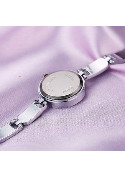 Altın Beyaz Kadın Izle Saat Moda Bayanlar Bilezik Izle Zegarek Damski Paslanmaz Çelik Taklidi Kuvars Kol Saati Relogio Feminino (Yurt Dışından) indirimleri