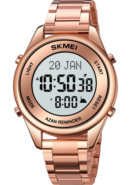 Renk 6 Skmeı Üst Marka Islam Kol Saati Erkek Müslüman Ezan Saati Kıble Pusulası ile Namaz Için Ezan Alarmı Saatler Relogio Masculino (Yurt Dışından)