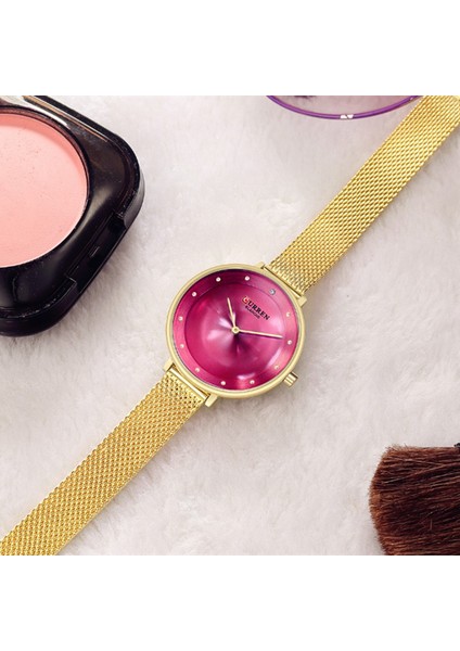 Gümüş Mavi Lüks Marka Bayan Kristal Saat Kadın Gündelik Elbise Bilezik Saatler Curren Reloj Mujer 2018 Kuvars Kol Saati Relogio Kadınsı (Yurt Dışından) modelleri