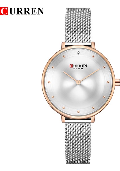 Gümüş Mavi Lüks Marka Bayan Kristal Saat Kadın Gündelik Elbise Bilezik Saatler Curren Reloj Mujer 2018 Kuvars Kol Saati Relogio Kadınsı (Yurt Dışından) indirimleri