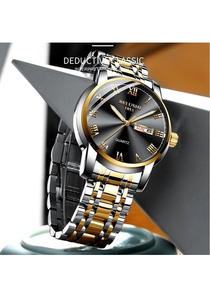 Gümüş Mavi Belushı Üst Marka Lüks Erkek Saatler Aydınlık Su Geçirmez Paslanmaz Çelik Izle Kuvars Erkekler Tarih Takvim Iş Kol Saati (Yurt Dışından) indirimleri