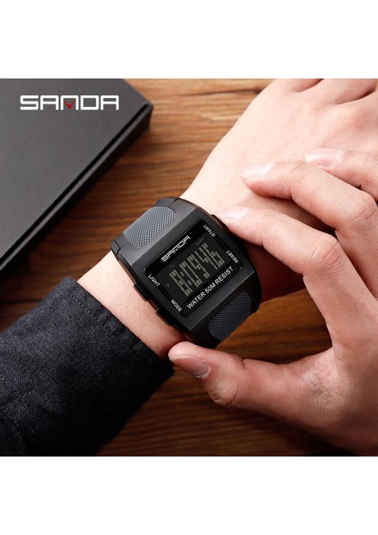 Siyah Altın Sanda Moda Açık Erkek Saatler Su Geçirmez Spor Askeri Dijital Saat Su Geçirmez Kol Saatleri Saat Relogio Masculino 222 (Yurt Dışından) fiyatları
