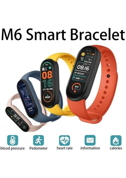 Yıldızlı Gökyüzü Mor M6 Akıllı Izle Erkekler Spor Izci Saatler Kalp Hızı Sağlık Monitörü M6 Akıllı Bant Spor Kadın Çocuklar Ios Android Için Bilezik (Yurt Dışından) modelleri
