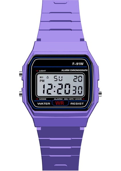 Mor Lüks Erkekler Analog Dijital Askeri Spor LED Su Geçirmez Kol Saati Spor Saat Relogio Masculino Izle Reloj Hombre Bayan (Yurt Dışından)