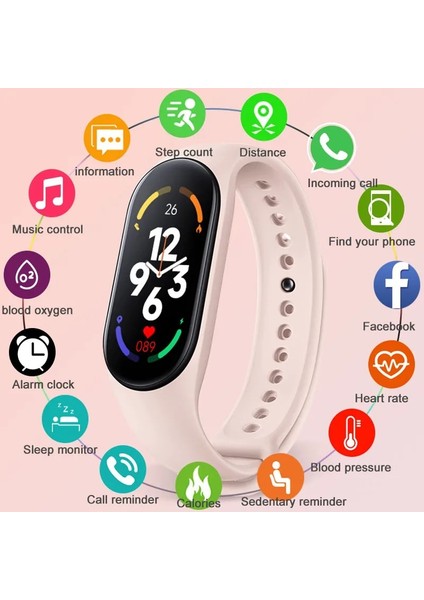 Siyah M7 Silikon Bilezik Izle Kadın Spor Saatler LED Elektronik Kol Saati Kadın Erkek Su Geçirmez Dijital Kol Saati Saat (Yurt Dışından) fırsatları