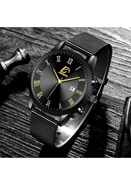 M Gümüş Beyaz 2022 Lüks Moda Erkek Minimalist Saatler Lüks Paslanmaz Çelik Hasır Kemer Kuvars Izle Erkekler Iş Rahat Saat Reloj Hombre (Yurt Dışından)