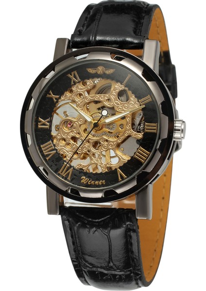 01 T-Wınner Izle Dairesel Içi Boş Mekanik Saat Erkek Saati Siyah Kayış Bilek Izle Gümüş Çelik Kayış Mekanik Saat (Yurt Dışından) fiyatları