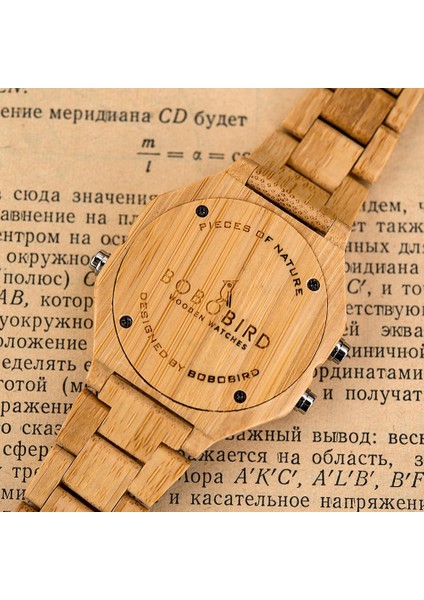 Kahverengi-Kağıt Kutusu Bobo Bırd Ahşap Erkek Dijital Kol Saati LED Ekran Elektronik LCD Otomatik Tarih Çok Fonksiyonlu Montre Homme Saat Adam Dropshipping (Yurt Dışından) modelleri