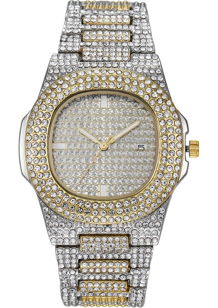 Jianjin Lüks Marka Gül Altın Kadın Izle Moda Rahat Tarih Kuvars Bilek Saatler Su Geçirmez Bilezik Izle Kadın Saat Reloj Mujer (Yurt Dışından)