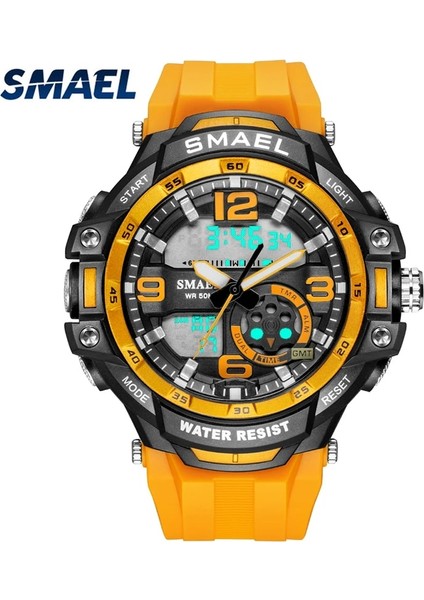 Fullblue Smael Erkek Saatler Su Geçirmez Spor Izle Işık Dijital Saat Askeri Saat Alarmı 1350B Relogio Masculino Kuvars Saatler Spor (Yurt Dışından) fiyatları