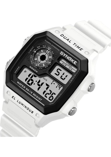 Beyaz Ince Dijital Saatler Erkek 2020 Lüks Üst Marka Elektronik Kol Saati Su Geçirmez Erkek Spor Saat LED Relogio Masculino Hediye (Yurt Dışından)