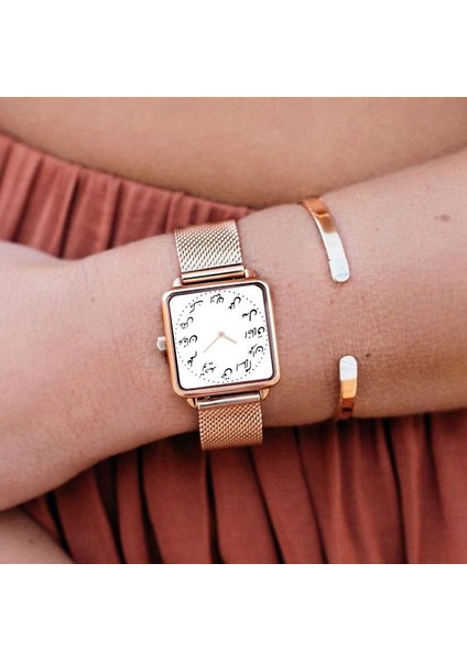 Gül Altın Siyah Kadın Saatler 2022 Bilezik Saat Bayanlar Kuvars Üst Marka Lüks Izle Kadınlar Şık Moda Gündelik Saat Kadın Zegarek Damski (Yurt Dışından) modelleri