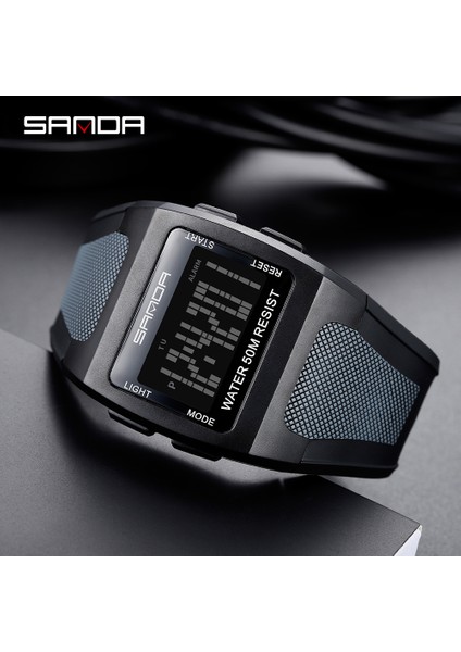 Siyah Beyaz Sanda Moda Açık Erkek Saatler Su Geçirmez Spor Askeri Dijital Saat Su Geçirmez Kol Saatleri Saat Relogio Masculino 222 (Yurt Dışından) modelleri