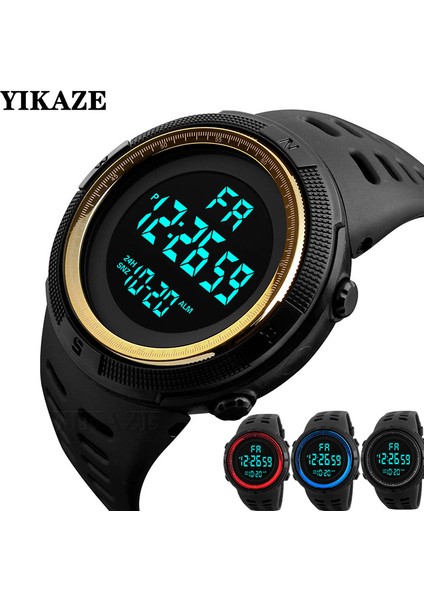 B-Green Erkek Saati Spor Dijital Saatler Adam Için Büyük Kadran Aydınlık Su Geçirmez Çalar Saat Çok Fonksiyonlu Askeri Elektronik Kol Saati (Yurt Dışından) modelleri