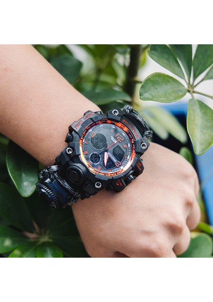 Altın Kutu Açık Survival Askeri Izle Su Geçirmez Çok Fonksiyonlu Hayatta Kalma Kiti Askeri Taktik Paracord Izle Pusula Spor Izle (Yurt Dışından) fırsatları