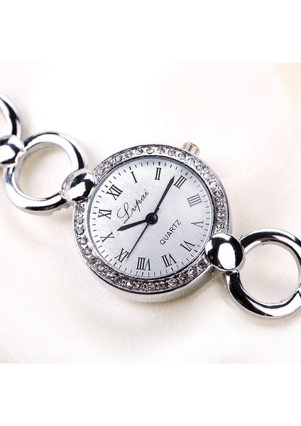 B-Sl Izle Gül Altın Gümüş Moda Kızlar Quartz Saat Lüks Kadın Saatler Bilezik Izle Bayanlar Kristal Kol Saati 2022 Relogio Feminino (Yurt Dışından)