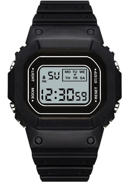 Siyah 2023 Erkek LED Dijital Saat Erkek Kadın Su Geçirmez Spor Izle Erkekler Için Silikon Ordu Kol Saati Tarih Saat Hodinky Reloj Hombre (Yurt Dışından) modelleri