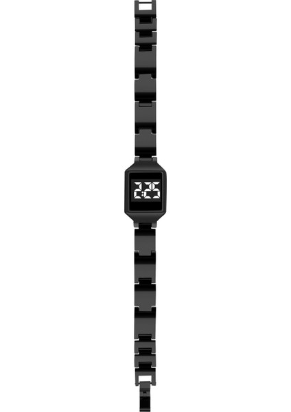 Siyah Şık Lüks Erkek Saati Alaşım Dijital LED Spor Bilezik Kol Saati Hediye Izle Erkekler Часы Мужские Erkek Kol Saati Reloj Dijital (Yurt Dışından)