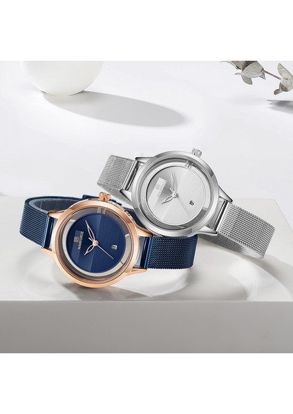 Gül Altın Beyaz Yeni Navıforce Yaratıcı Basit Kuvars Izle Kadın Çelik Hasır Elbise Saatler Kız Saat Bayanlar Bilezik Izle Relogios Feminino (Yurt Dışından) indirimleri