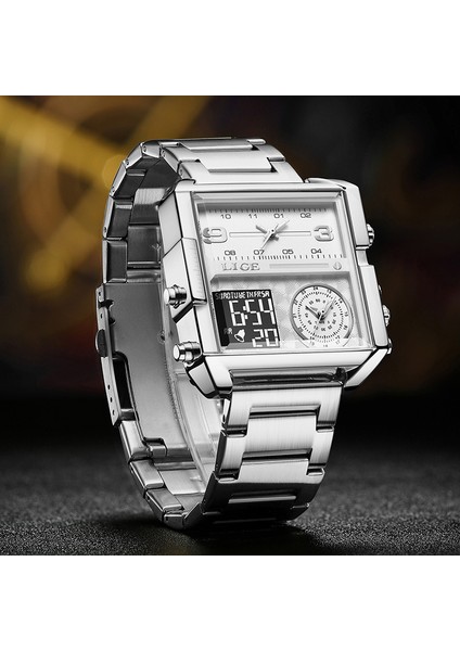 Kahverengi L Lüks Marka Lıge Büyük Kadran Spor Izle Erkekler Için Çelik Bant Su Geçirmez Kronograf Iş Saati Aydınlık Kuvars Kol Saati Adam (Yurt Dışından) indirimleri