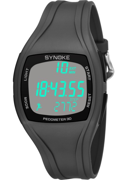 Beyaz Synoke Spor Saat Erkekler Için Saat Elektronik Saatler Alarm LED Su Geçirmez 3D Adım Sayacı Dijital Saat Erkek Relogio Masculino (Yurt Dışından)