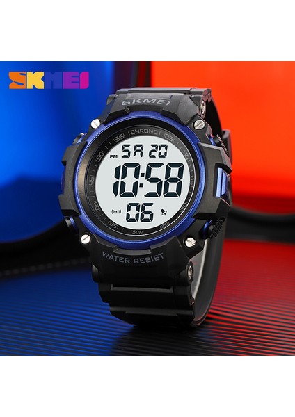 Mavi Siyah Skmeı Açık Spor Izle Adam Elektronik Hareketi Kronometre Chrono Dijital Kol Saati Lüks Aydınlık Alarm Su Geçirmez Saat (Yurt Dışından) modelleri