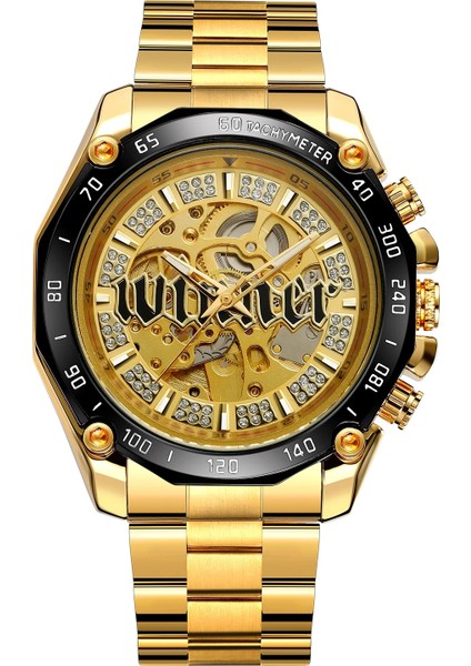 Siyah Beyaz T-Kazanan Moda Basit Stil Oymak Mekanik Hareket Mekanik Saat Altın Düzensiz Şekil Izle Çelik Kayış Izle (Yurt Dışından) fırsatları