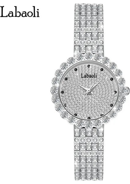 S Lüks Bayan Saatler Altın Kristal Bayanlar Bilezik Izle Moda Kuvars Saatı Relogio Feminino Paslanmaz Çelik Saat (Yurt Dışından)