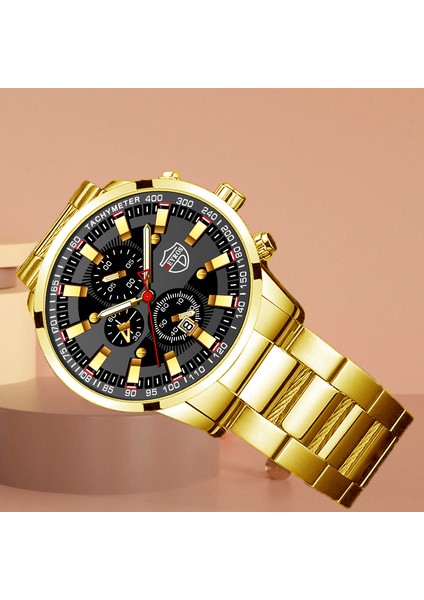 C Moda Erkek Spor Saatler Iş Paslanmaz Çelik Kuvars Kol Saati Lüks Rahat Aydınlık Takvimli Saat Relogio Masculino (Yurt Dışından) indirimleri