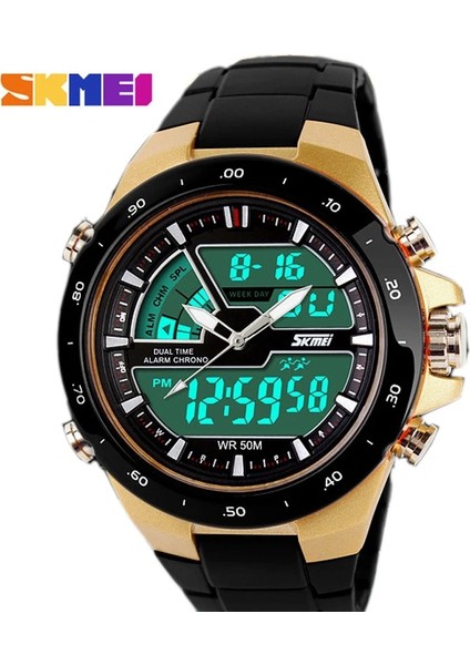 Siyah Skmei Erkekler Spor Saatler Askeri Rahat Spor Erkek Saati Kuvars-Izle Su Geçirmez Silikon Saat Erkek S Şok Relogio Masculino (Yurt Dışından) modelleri