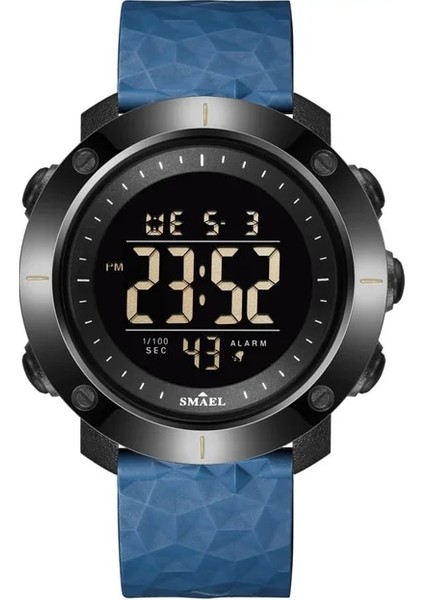 Mavi Yeni Izle Dijital LED Saatler Smael Spor Kol Saatleri 50 M Suya Dayanıklı Yüzme Saati Kronometre Zaman 8042 Askeri Saatler (Yurt Dışından)