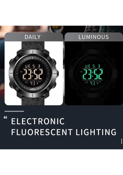 Mavi Yeni Izle Dijital LED Saatler Smael Spor Kol Saatleri 50 M Suya Dayanıklı Yüzme Saati Kronometre Zaman 8042 Askeri Saatler (Yurt Dışından) modelleri