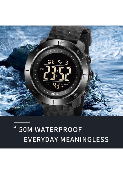 Mavi Yeni Izle Dijital LED Saatler Smael Spor Kol Saatleri 50 M Suya Dayanıklı Yüzme Saati Kronometre Zaman 8042 Askeri Saatler (Yurt Dışından) fırsatları