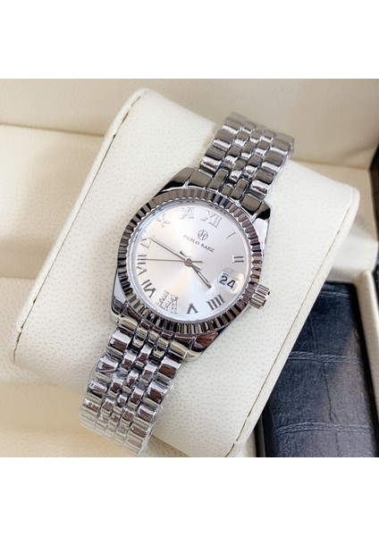 Altın Karışımı Gümüş Pablo Raez Lüks Kristal Kadın Bilezik Izle Üst Marka Moda Bayan Saat Kuvars Çelik Kadın Kol Saati Montre Femme Relogio (Yurt Dışından) fırsatları