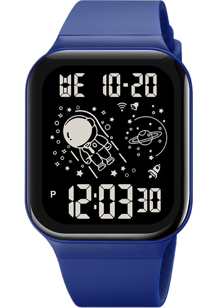Renk 4 Skmeı Yeni Yaratıcı Astronot Arama Takvimi Kronometre Arka Işık Ekran Kol Saatleri Erkek 5bar Su Geçirmez Izle Reloj Hombre (Yurt Dışından)