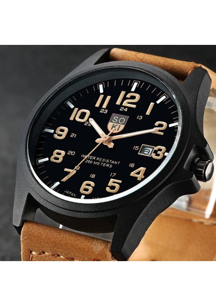 Siyah ve Beyaz Ultra Ince Vintage Erkek Saatler Klasik Basit Iş Kuvars Tarih Izle Erkekler Için Erkek Kol Saati Saat Relogio Masculino Reloj (Yurt Dışından)