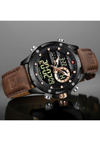 G G Kutusu ile Navıforce Dijital Erkekler Askeri Izle Su Geçirmez Kol Saati LED Kuvars Saat Spor Izle Erkek Büyük Saatler Erkekler Relogios Masculino (Yurt Dışından) indirimleri