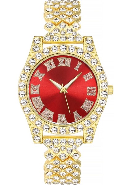 Yeşil Izle Bir Zincir Moda Taklidi Roma Ölçekli Bayanlar Çelik Bant Izle Trendy Yıldız Seti Elmas Ingiliz Alaşım Bilezik Izle Kadın Reloj De Mujer (Yurt Dışından)