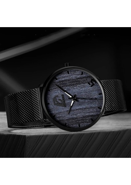 Örgü Siyah Turuncu Reloj Hombre Erkek Moda Ultra Ince Minimalist Saatler Erkekler Iş Paslanmaz Çelik Hasır Kemer Kuvars Izle Relogio Masculino (Yurt Dışından) modelleri
