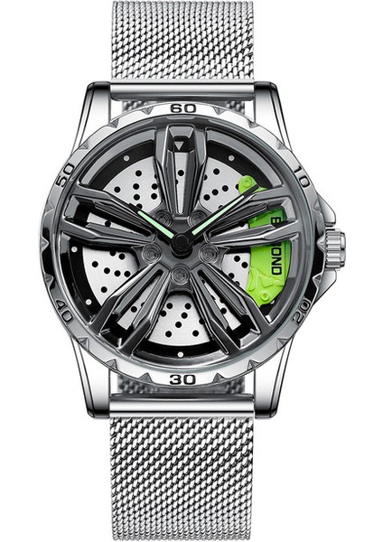 Msn Jant Hub Saatler 2022 Erkekler Spor Araba Erkek Saatler Kuvars Su Geçirmez Spor Paslanmaz Çelik Jant Kol Saati Araba Kuvars Erkek Saatler (Yurt Dışından)