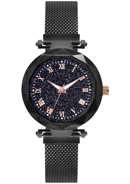 Siyah Popüler Bayanlar Izle Mıknatıs Roma Aydınlık Iki Parçalı Set Bilezik Izle Bilezik Hediye Kuvars Izle Reloj De Mujer (Yurt Dışından)